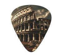 Guitar picks 12 pieces WZYWHJ Remains of the Roman Colosseum Printing comfortable feel clear tone moderate thickness suitable for guitar and electric guitar