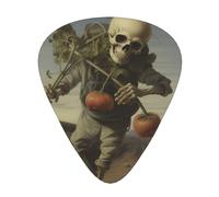 Guitar picks 12 pieces WZYWHJ Skeleton pulling carrots Printing comfortable feel clear tone moderate thickness suitable for guitar and electric guitar
