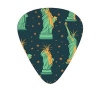 Guitar picks 12 pieces WZYWHJ statue of liberty in nyc Picture comfortable feel clear tone moderate thickness suitable for guitar and electric guitar