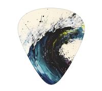 Guitar picks 12 pieces WZYWHJ Stunning splash colors Picture comfortable feel clear tone moderate thickness suitable for guitar and electric guitar
