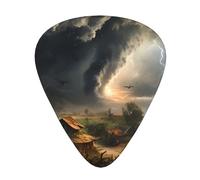 Guitar picks 12 pieces WZYWHJ Terrible tornado Printing comfortable feel clear tone moderate thickness suitable for guitar and electric guitar