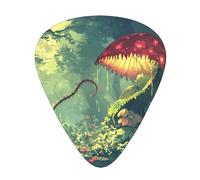 Guitar picks 12 pieces WZYWHJ The mysterious Venus flytrap waits Picture comfortable feel clear tone moderate thickness suitable for guitar and electric guitar