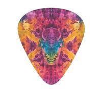 Guitar picks 12 pieces WZYWHJ Tie-dye mysterious totem Picture comfortable feel clear tone moderate thickness suitable for guitar and electric guitar