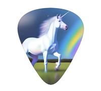 Guitar picks 12 pieces WZYWHJ Unicorn Prints comfortable feel clear tone moderate thickness suitable for guitar and electric guitar