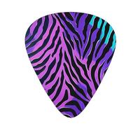 Guitar Picks 120 PCS, Blue Green Camouflage Zebra Stripes Printed Funny Guitar Picks for Acoustic Guitar, Electric Guitar, Bass Guitar(0.46,0.71,0.96 mm)