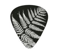 Guitar Picks 120 PCS, natural plant silhouette fern leaf Printed Funny Guitar Picks for Acoustic Guitar, Electric Guitar, Bass Guitar(0.46,0.71,0.96 mm)