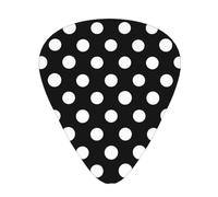 Guitar Picks 120 PCS, White Dot Pattern Printed Funny Guitar Picks for Acoustic Guitar, Electric Guitar, Bass Guitar(0.46,0.71,0.96 mm)