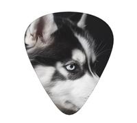 Guitar Picks 216 PCS, Husky Dog Printed Funny Guitar Picks for Acoustic Guitar, Electric Guitar, Bass Guitar(0.46,0.71,0.96 mm)