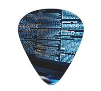 Guitar Picks 216 PCS, Programmer Programming Code Printed Funny Guitar Picks for Acoustic Guitar, Electric Guitar, Bass Guitar(0.46,0.71,0.96 mm)