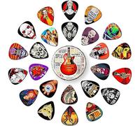 Guitar Picks 24 Pack Thin, Medium, Heavy Picks with Tin Box,Bass Guitar Pick Variety Pack,Guitar Pick for Acoustic Electric Guitar Bass Ukulele 0.46 0.71 0.96 1.20 mm(Set -4)