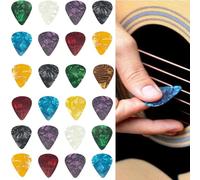 Guitar Picks 24 pcs, Guitar Plectrums for Your Electric, Acoustic, or Bass Guitar,0.46mm-Thin,0.71mm-Medium,0.96mm-Heavy，1.2mm-thicker
