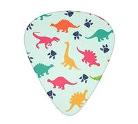 Guitar Picks 3 Different Thickness Colorful cartoon dinosaurs Celluloid Guitar Pick Plectrums For Bass, Electric, Acoustic Guitars Includes 0.46mm, 0.71mm, 0.96mm