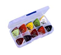 Guitar Picks,40 Pack Guitar Plectrums for Your Electric Acoustic or Bass Guitar Plectrum Pick Including 0.58mm 0.71mm 0.81mm 0.96mm 1.2mm 1.5mm