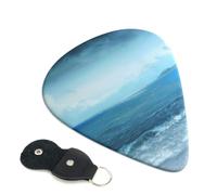 Guitar Picks 6 Pack 0.71mm for Men Women Beginners | The Sea Printed Guitar Picks For Acoustic Electric Bass Ukulele Gift