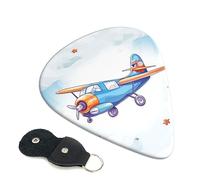 Guitar Picks 6 Pack colored airplane Print Guitar Pick Holder Personalized Guitar Picks for Acoustic Guitars Violin Ukulele Bass
