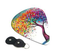 Guitar Picks 6 Pack Custom Colorful Tree Pattern Guitar Picks for Acoustic Guitars Violin Ukulele Bass