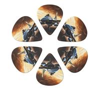 Guitar Picks 6 Pack Falcon Fighter Print Guitar Pick Holder Personalized Guitar Picks for Acoustic Guitars Violin Ukulele Bass