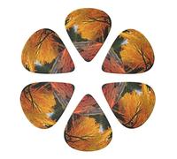 Guitar Picks 6 Pack Fall colors Print Guitar Pick Holder Personalized Guitar Picks for Acoustic Guitars Violin Ukulele Bass