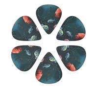 Guitar Picks 6 Pack Fish Talk Art Print Guitar Pick Holder Personalized Guitar Picks for Acoustic Guitars Violin Ukulele Bass