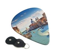Guitar Picks 6 Pack Grand canal in Italy Print Guitar Pick Holder Personalized Guitar Picks for Acoustic Guitars Violin Ukulele Bass