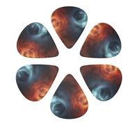 Guitar Picks 6 Pack Image of Colorful Galaxy Guitar Pick Holder Personalized Guitar Picks for Acoustic Guitars Violin Ukulele Bass