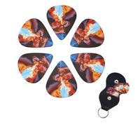 Guitar Picks 6 Pack Personalized Guitar Picks Antelope Canyon Print Guitar Pick Holder for Acoustic Guitars Violin Ukulele Bass
