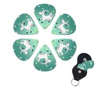 Guitar Picks 6 Pack Personalized Guitar Picks Goat Frolic Print Guitar Pick Holder for Acoustic Guitars Violin Ukulele Bass
