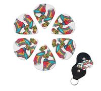 Guitar Picks 6 Pack Personalized Guitar Picks Roller Skates Print Guitar Pick Holder for Acoustic Guitars Violin Ukulele Bass
