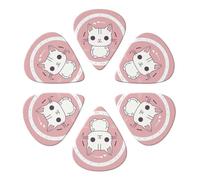 Guitar Picks 6 Pack Personalized Guitar Picks There Is a Cat in the Circle Guitar Pick Holder for Acoustic Guitars Violin Ukulele Bass