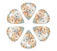 Guitar Picks 6 Pack Personalized Guitar Picks Two Bears in a Garland Guitar Pick Holder for Acoustic Guitars Violin Ukulele Bass