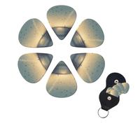Guitar Picks 6 Pack Personalized Guitar Plectrums With Storage Box Thin Medium Heavy Bridges Of Birds Electric Guitar Pick Bass Picks Guitar Accessories For Acoustic Ukulele