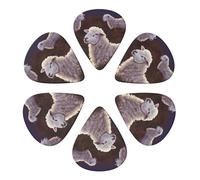 Guitar Picks 6 Pack Sheep Print Guitar Pick Holder Personalized Guitar Picks for Acoustic Guitars Violin Ukulele Bass