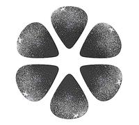 Guitar Picks 6 Pack Shiny silver glitter Print Guitar Pick Holder Personalized Guitar Picks for Acoustic Guitars Violin Ukulele Bass