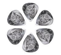 Guitar Picks 6 Pack White Tiger in the Snow Print Guitar Pick Holder Personalized Guitar Picks for Acoustic Guitars Violin Ukulele Bass