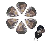 Guitar Picks 6 Pack Wild bobcat Print Guitar Pick Holder Personalized Guitar Picks for Acoustic Guitars Violin Ukulele Bass