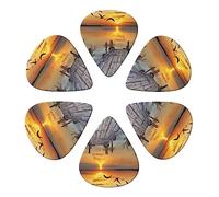 Guitar Picks 6 Pack Wild Goose by the Bridge Print Guitar Pick Holder Personalized Guitar Picks for Acoustic Guitars Violin Ukulele Bass