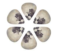 Guitar Picks 6 Pack Wildlife Animals Print Guitar Pick Holder Personalized Guitar Picks for Acoustic Guitars Violin Ukulele Bass