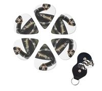 Guitar Picks 6 Pcs 3 Different Thickness Guitar Pick With Storage Box Cobra Snake Guitar Picks Acoustic Guitar Plectrums for Bass Electric Ukulele