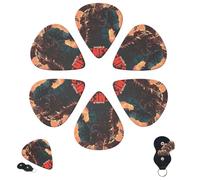 Guitar Picks 6 Pcs 3 Different Thickness Personalized Guitar Plectrums with Storage Box resident evil nemesis Guitar Picks Medium Thin Guitar Accessories (0.46mm, 0.71mm, 0.96mm)