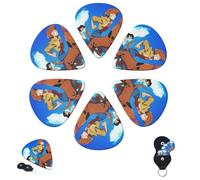 Guitar Picks 6 Pcs 3 Different Thickness Personalized Guitar Plectrums with Storage Box Scooby DOO Guitar Picks Medium Thin Guitar Accessories (0.46mm, 0.71mm, 0.96mm)