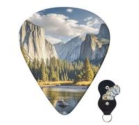 Guitar Picks 6 Pcs 3 Different Thickness Personalized Guitar Plectrums With Storage Box Yosemite National Park Guitar Picks Medium Thin Guitar Accessories (0.46mm, 0.71mm, 0.96mm)