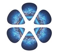Guitar Picks 6 Pcs Abstract Cityscape Print Guitar Plectrums for Bass Electric Acoustic Guitars Ukulele