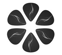 Guitar Picks 6 Pcs Backgrounds and Textures Print Guitar Plectrums for Bass Electric Acoustic Guitars Ukulele