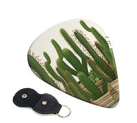 Guitar Picks 6 Pcs Cactus Tropical Plant Print Guitar Plectrums for Bass Electric Acoustic Guitars Ukulele