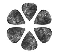 Guitar Picks 6 Pcs Cat in Grass Print Guitar Plectrums for Bass Electric Acoustic Guitars Ukulele