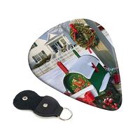 Guitar Picks 6 Pcs Christmas mailbox and gifts Print Guitar Plectrums for Bass Electric Acoustic Guitars Ukulele
