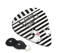 Guitar Picks 6 Pcs Cute Animal Farm Dog Print Guitar Plectrums for Bass Electric Acoustic Guitars Ukulele