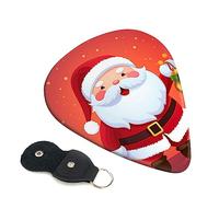 Guitar Picks 6 Pcs Cute Santa Claus Print Guitar Plectrums for Bass Electric Acoustic Guitars Ukulele