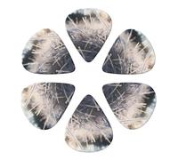 Guitar Picks 6 Pcs Frost Meadow Print Guitar Plectrums for Bass Electric Acoustic Guitars Ukulele