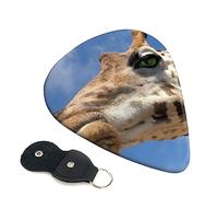 Guitar Picks 6 Pcs Funny Giraffe Print Guitar Plectrums for Bass Electric Acoustic Guitars Ukulele